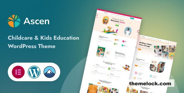 Ascen v1.4.0 – Childcare & Kids Education WordPress Theme