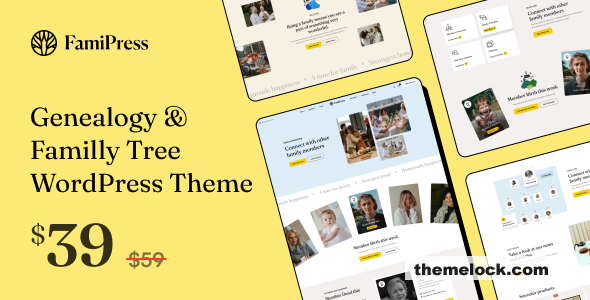FamiPress v1.2.0 – Genealogy & Family Tree WordPress theme