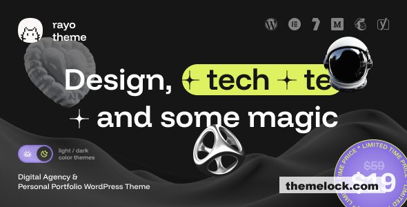 Rayo v1.0.2 – Digital Agency & Personal Portfolio WordPress Theme