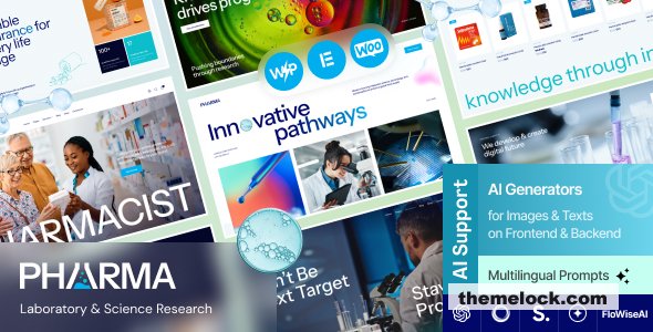 Pharma v1.6.0 – Laboratory & Science Research WordPress Theme