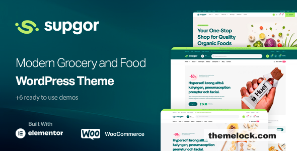 Supgor v1.0.4 – Grocery Store and Food WordPress Theme