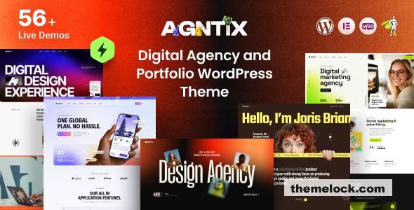 Agntix v1.1.0 – Digital Agency & Creative Portfolio WordPress Theme