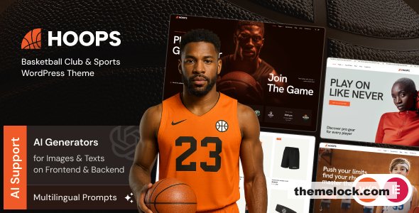 Hoops v1.5.0 – Basketball Club & Sports WordPress Theme