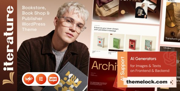 Literature v1.0 – Book Store, Publisher & Bookshop WordPress Theme