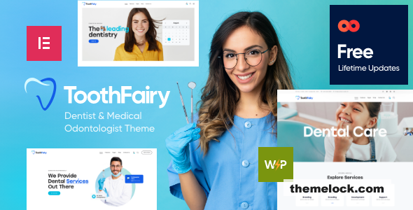 Tooth Fairy v1.22.0 – Dentist & Dental Clinic WordPress Theme