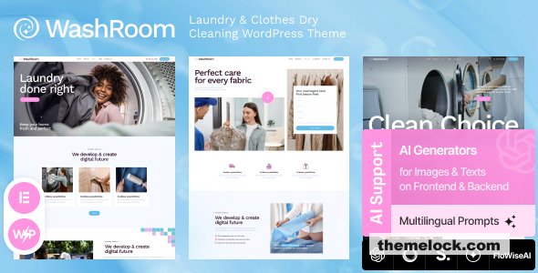 Washroom v1.4.0 – Laundry & Clothes Dry Cleaning WordPress Theme