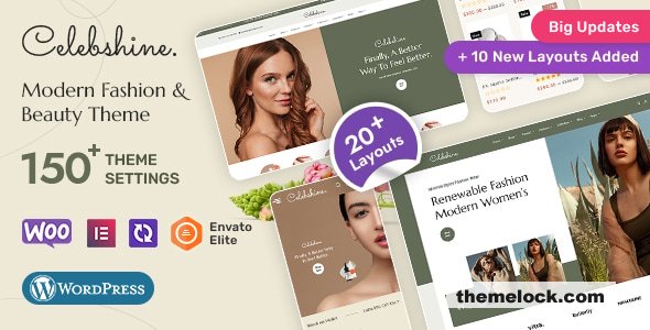 Celebshine v1.1.6 – Multi-purpose WooCommerce Theme for Fashion & Beauty