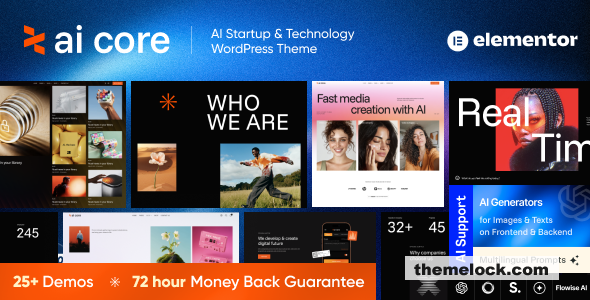 AI Core v1.0 – AI Startup & Technology WordPress Theme