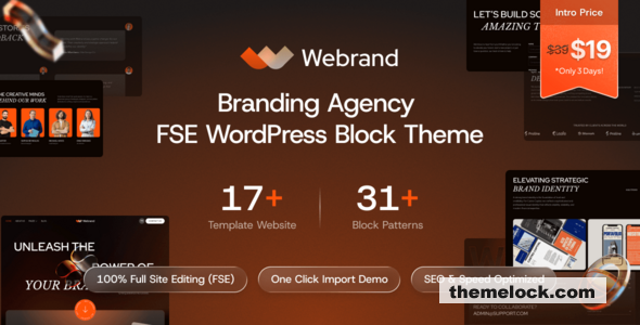 Webrand v1.0 – Branding Agency Gutenverse FSE WordPress Block Theme