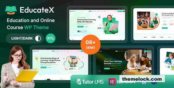 EducateX v1.0 – Education & Online Course WordPress Theme + RTL