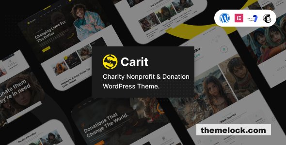 Carit v1.0 – Charity Nonprofit & Donation WordPress Theme