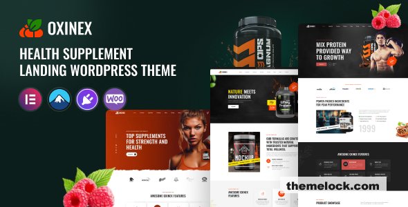 Oxinex v1.0 – Health Supplement WordPress Theme