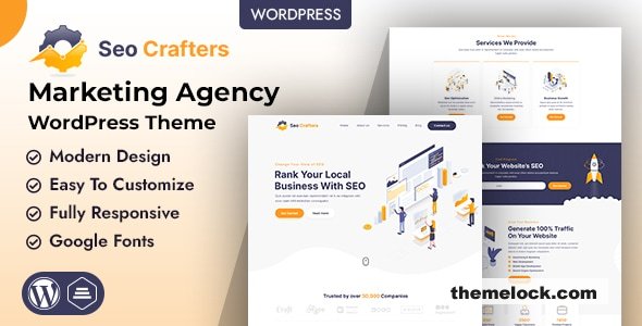 SEO Crafters v1.0 – Marketing Agency WordPress Theme