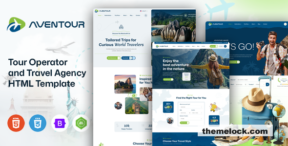 Aventour – Tour Operator & Travel Agency HTML Template