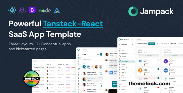 Jampack – Powerful TanStack-React SaaS App Template