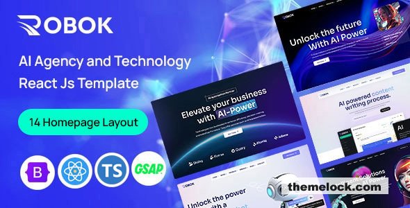 Robok – AI Agency & Technology React JS Template