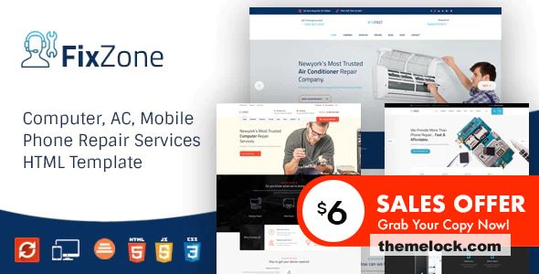 FixZone – Electronics Repair HTML Template