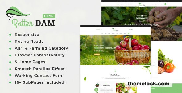 Rotterdam – Organic Food and Beauty Products HTML Template