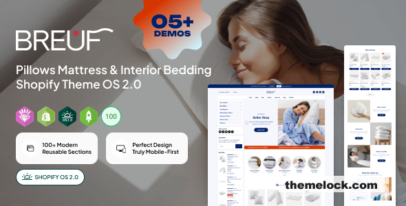 Breuf v2.0.0 – Pillows Mattress & Interior Bedding Shopify Theme OS 2.0