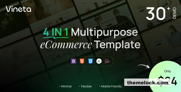 Vineta – Multipurpose eCommerce HTML, Next.js, React Template