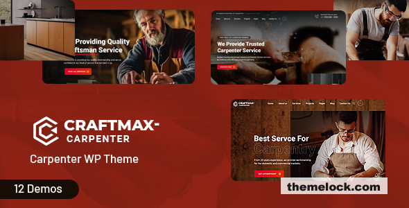 Craftmax v1.2 – Carpenter WordPress Theme
