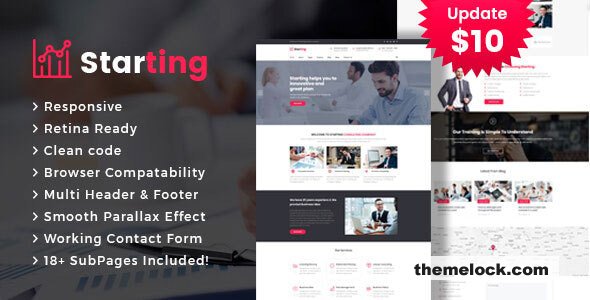 Starting – Business Consulting and Professional Services HTML Template