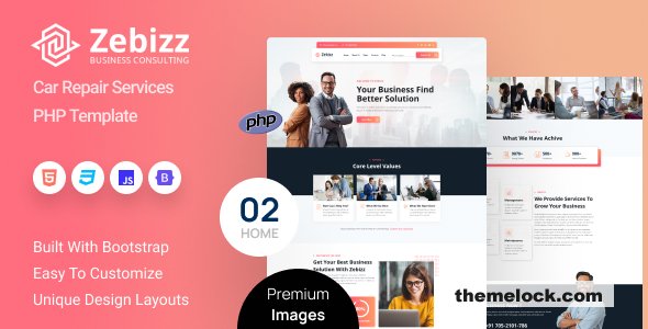 Zebizz – Business Consulting PHP Template