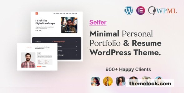 Selfer v2.0.5 – Minimal Personal Portfolio WordPress Theme