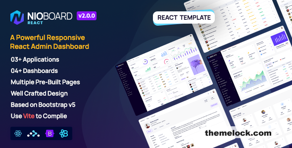 NioBoard v2.0 – React Bootstrap Admin Dashboard Template