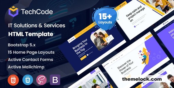 Techcode – Technology HTML Template