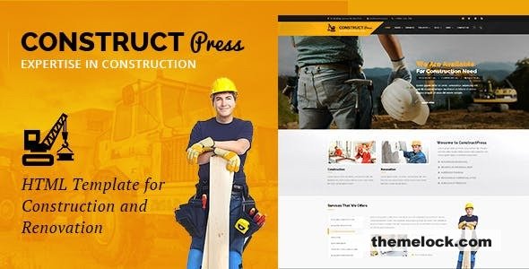 Construct Press – Construction and Renovation HTML Template
