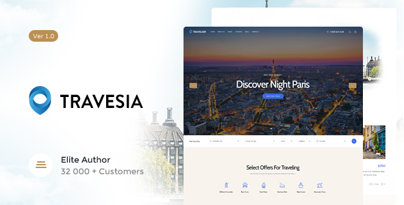 Travesia v1.1.16 – A Travel Agency WordPress Theme