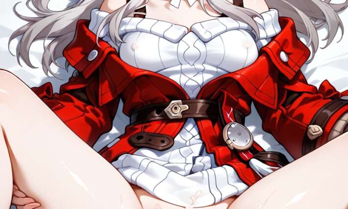 Kneeling On The Bed Clara Honkai Star Rail Seductive Hentai