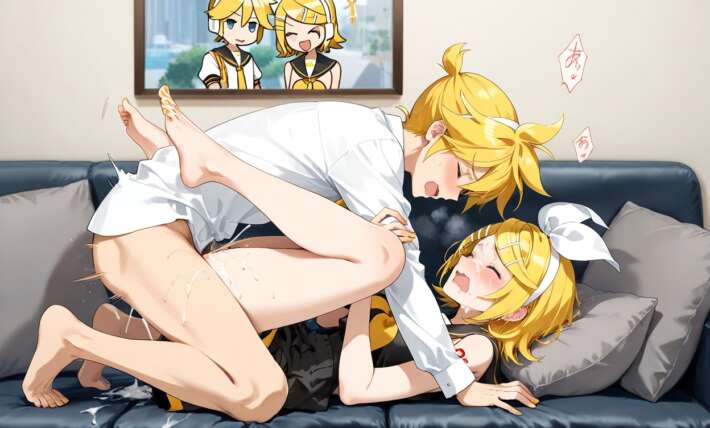 Kagamine Len Sex With Kagamine Rin Wearing Official Costume Kagamine Len And Kagamine Rin Hentai
