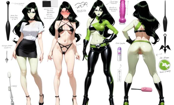 Anime Character Design Sheet Close-up Of Eyes Hard Nipple Hentai
