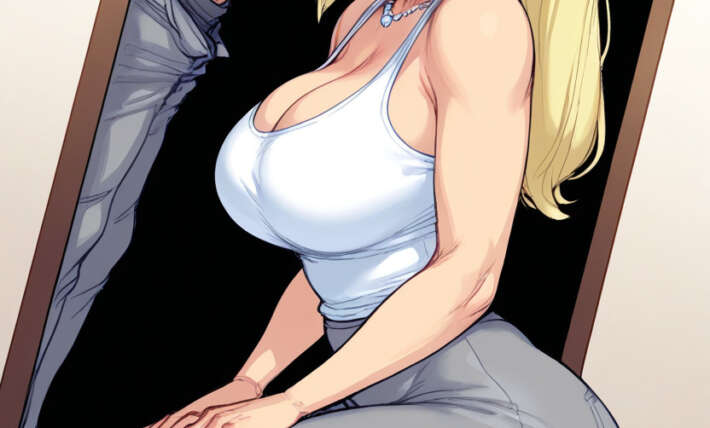 Medium Breast Pencil Style Front View Hentai