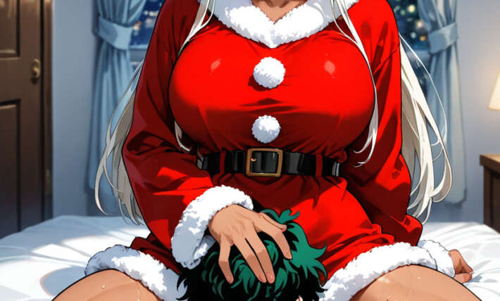Mirko From My Hero Academia Fur-trimmed Dress Legs Spread Apart Hentai