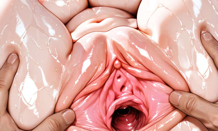 Shiny Skin Super Detailed Pussy Half Closed Eyes Hentai