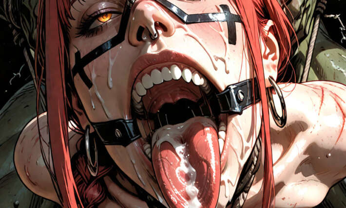 Large Amount Of Cum Inside Mouth Rough Tied Marks Hanging On Ropes Hentai