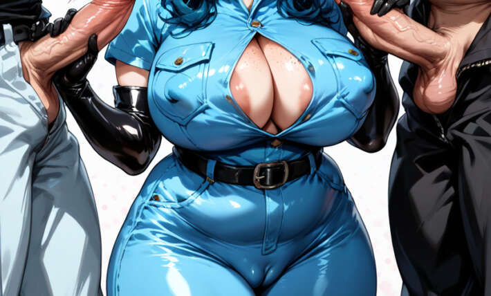 Deep Cleavage Massive Breast Hentai