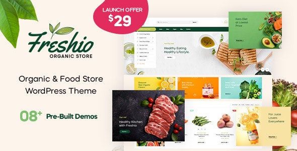 Freshio v3.0.4 – Organic & Food Store WordPress Theme