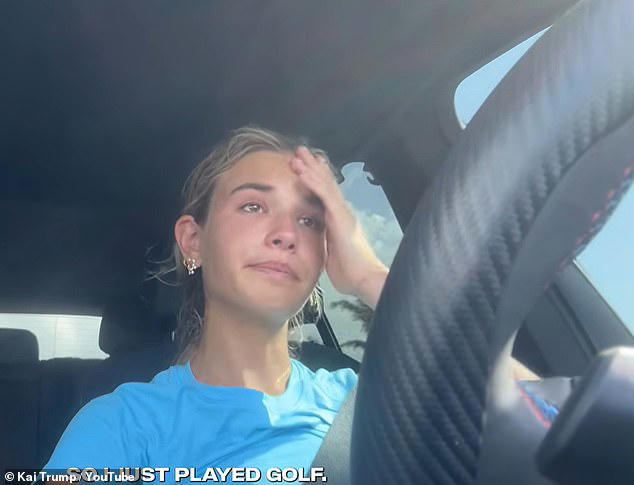 Kai Trump breaks down in tears during first week of college