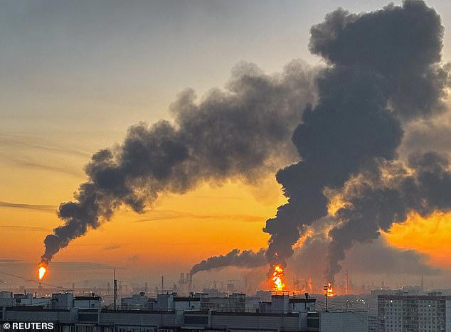 Moscow burns as Ukraine strikes Russian capital’s biggest oil refinery in massive drone attack