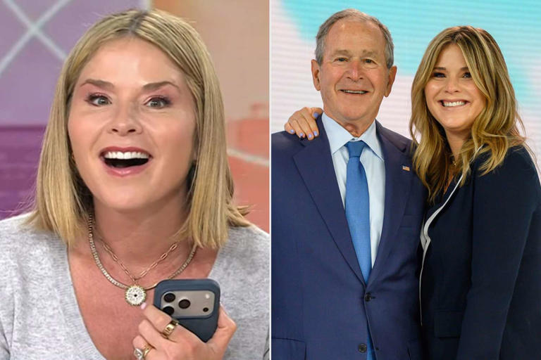 Jenna Bush Hager surprises dad George W Bush by calling him live on "Today": 'I've been trying to avoid that' aa2crsat