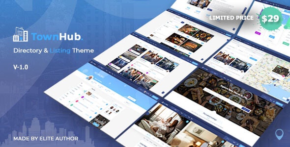 TownHub v1.9.1 – Directory & Listing WordPress Theme