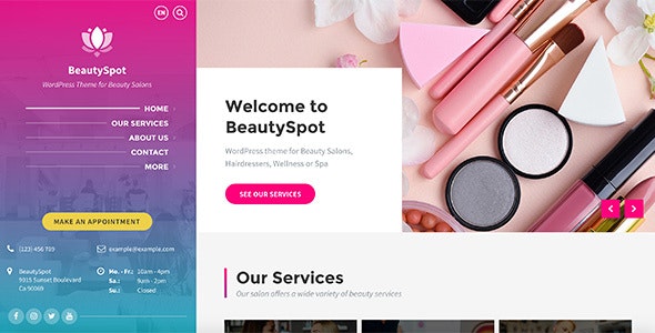 BeautySpot v3.5.19 – WordPress Theme for Beauty Salons