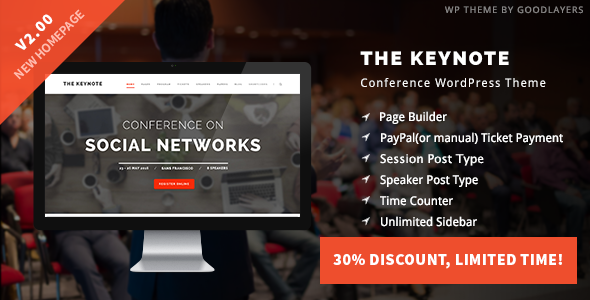 The Keynote v2.4.1 – Conference / Event / Meeting Theme