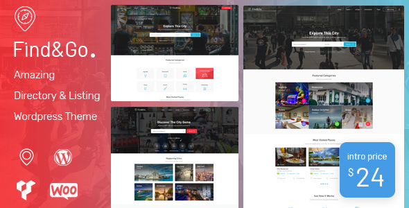 Findgo v1.3.65 – Directory & Listing WordPress Theme