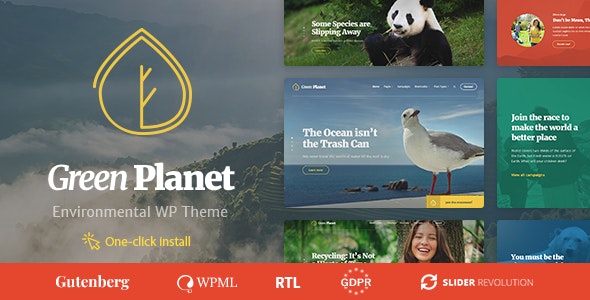 Green Planet v1.3.3 – Ecology & Environment WordPress Theme
