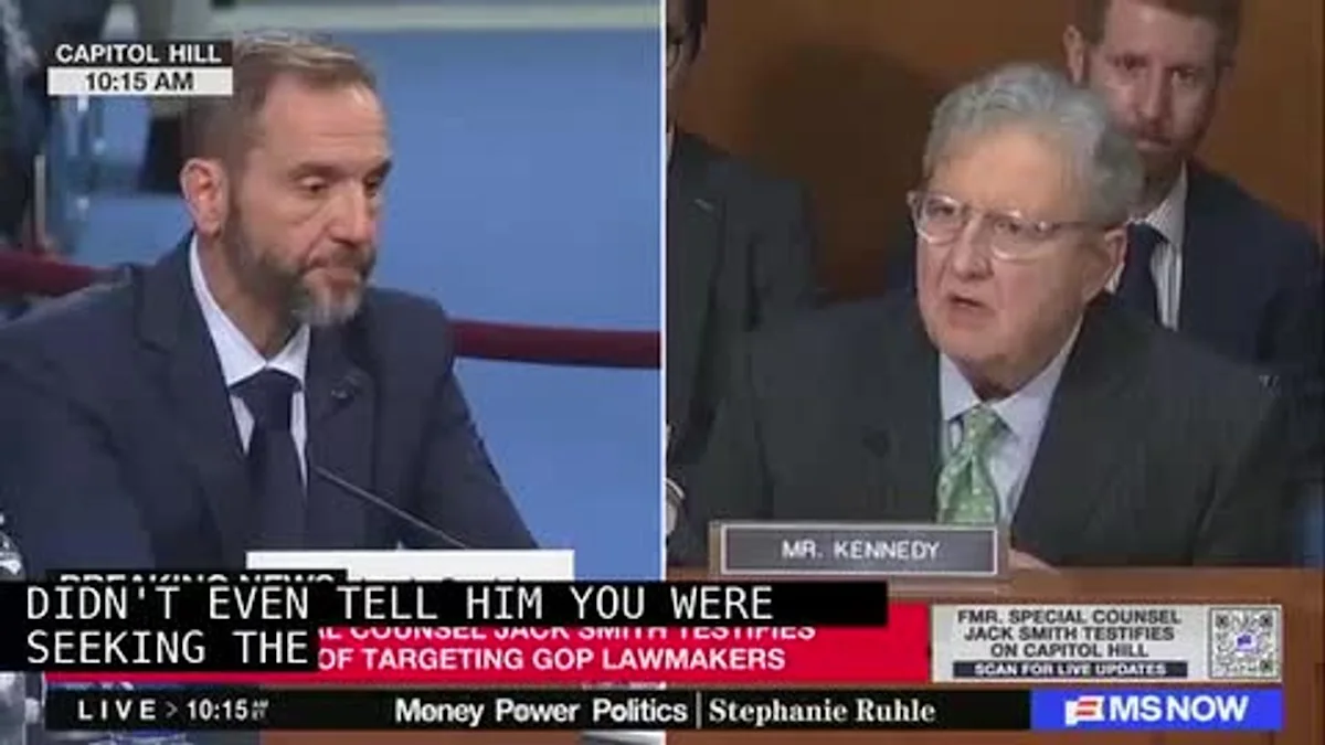GOP senator gets a scolding after telling Jack Smith ‘you make me want to throw up in my mouth’